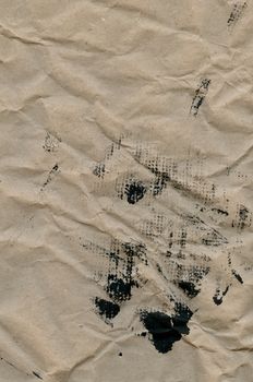 Close-up of a crumpled vintage paper with scattered black ink marks, ideal for backgrounds.. pexels, close, crumpled