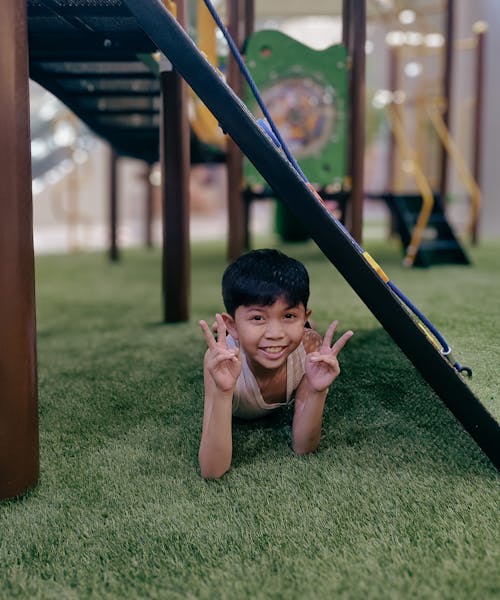 A Boy on a Playground