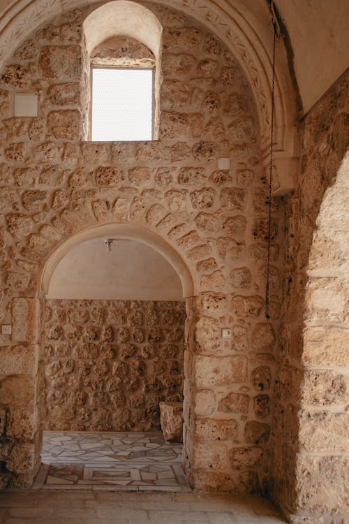 Ancient Stone Archway with a Window