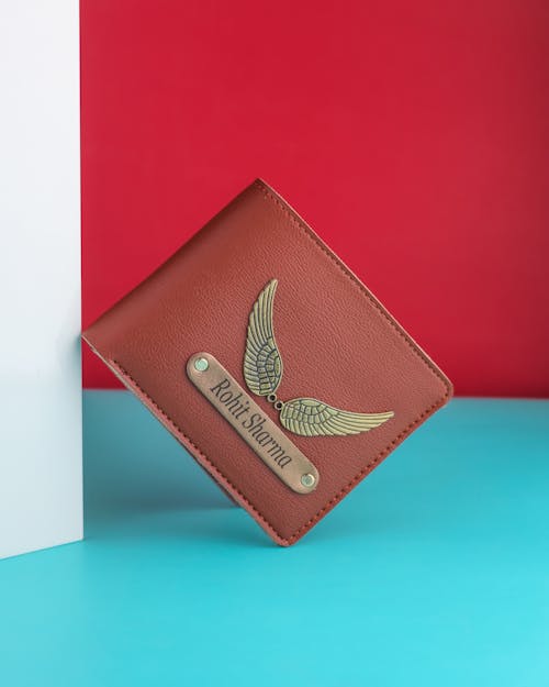 Leather Wallet with Embellishments