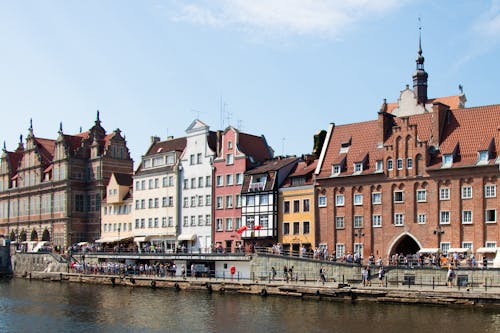 Kostnadsfri bild av byggnader, chlebnicka gate, flod