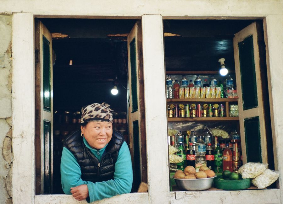 Namche Bazaar, Nepal — a travel moment · stay connected with a Namche Bazaar eSIM from My Holiday SIM