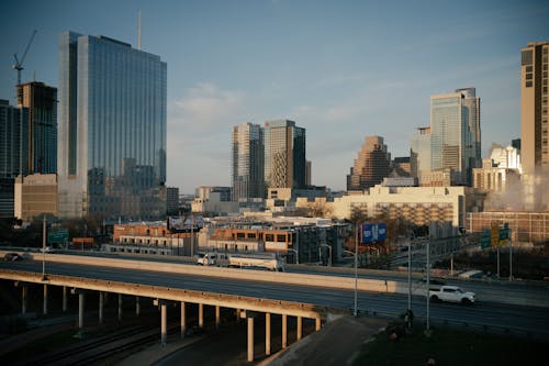 Birds Eye View of City