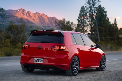 Red, Sports Volkswagen Golf