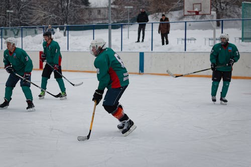 Men in Hockey Game
