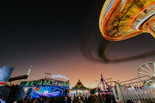 Kostenloses Stock Foto zu abend, dämmerung, freizeitpark