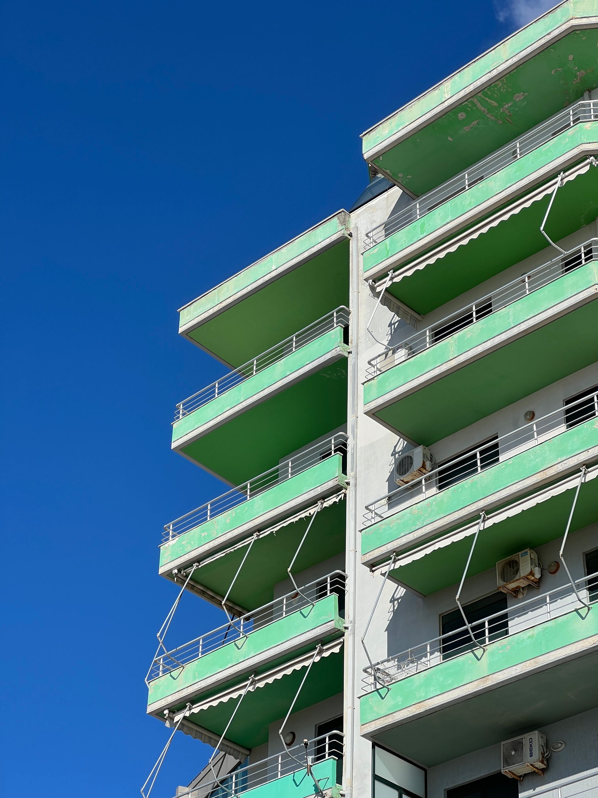 Modern apartment residence exterior
