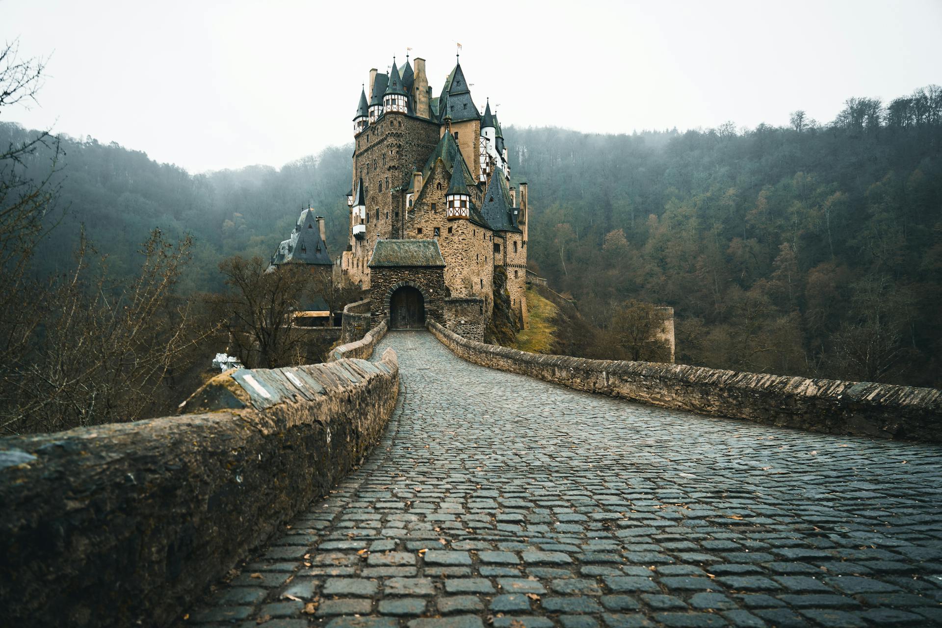 Stone Bridge Leading to the Medieval Eltz Castle