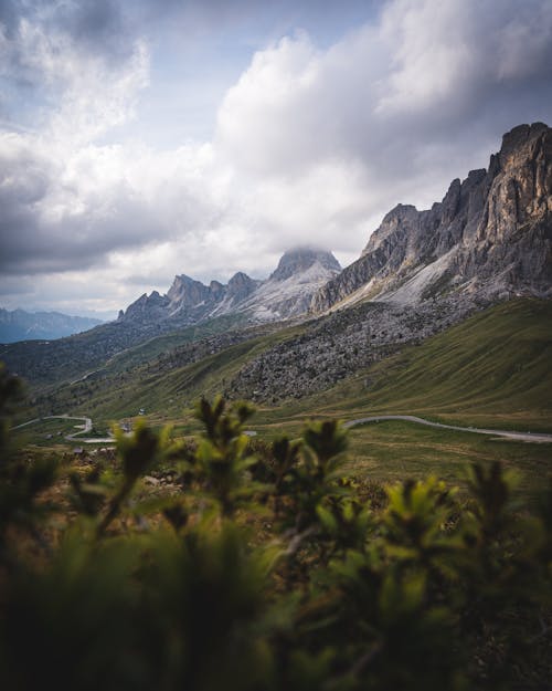 Giau Pass in the Italian Dolomite Mountains