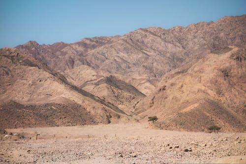 Rocky Hill on Arid Desert