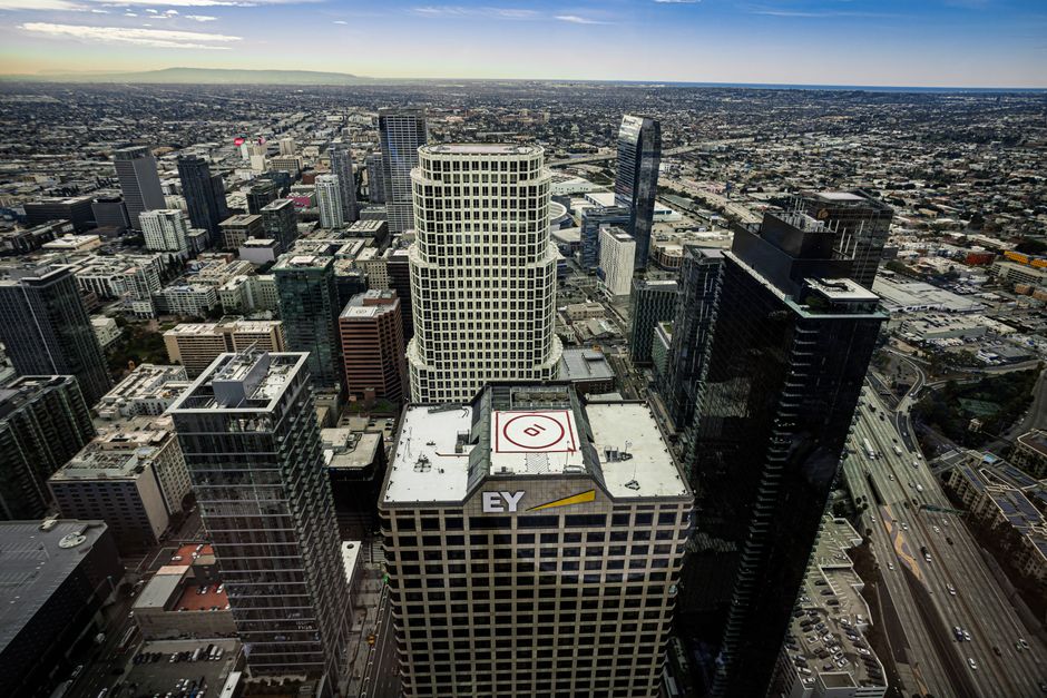 Los Angeles helicopter tour aerial view