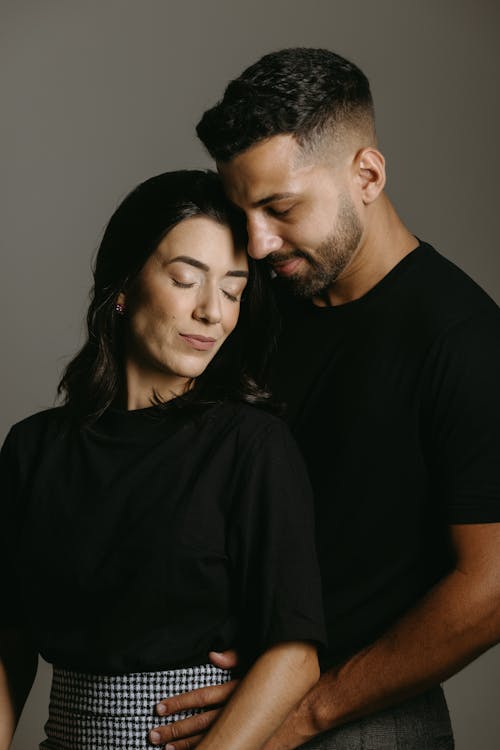 Portrait of Couple in a Studio 