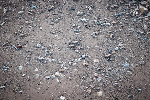 Gray Gravel on the Ground