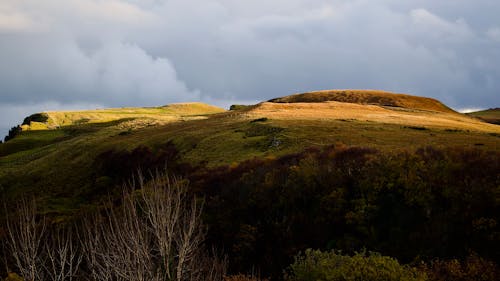bulutlu, gün batımı, kırsal içeren Ücretsiz stok fotoğraf