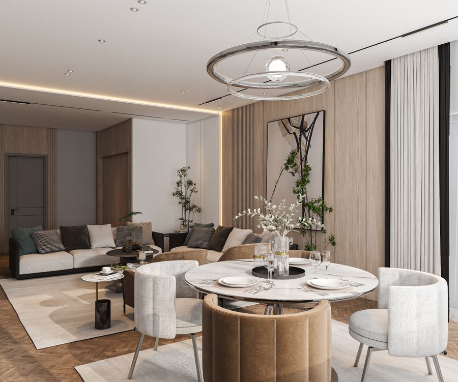 Downtown Dubai apartment living room