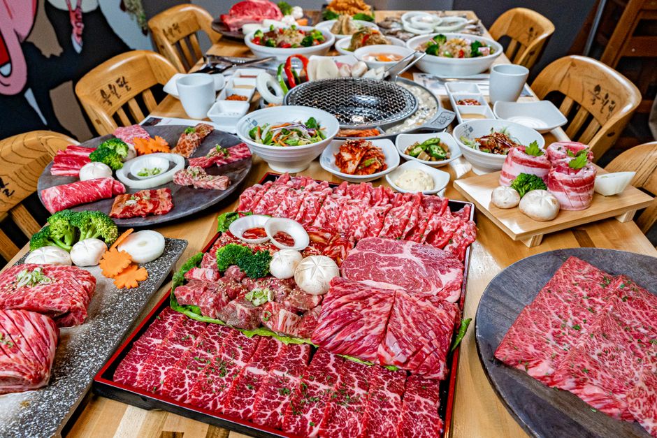 korean side dish table