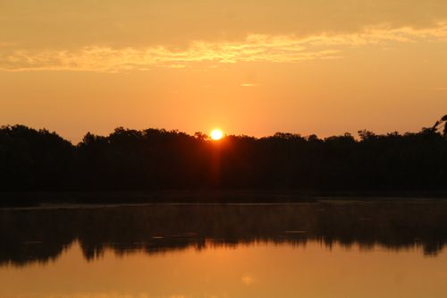 Free Peachy Sunrise Wisconsin Stock Photo