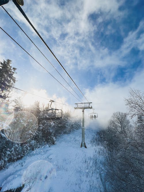 スキー, リフト, 冬の無料の写真素材