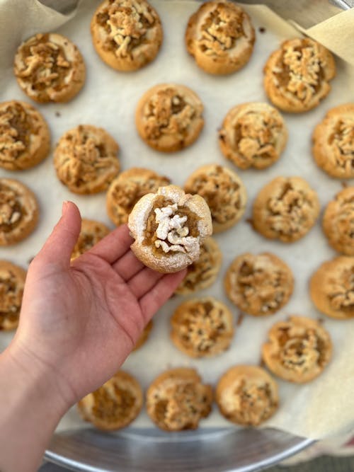 Kostenloses Stock Foto zu aufsicht, cookies, essensfotografie