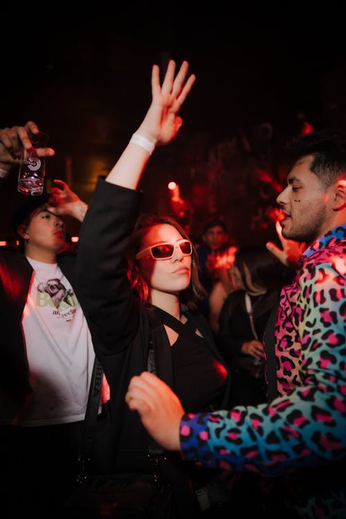 Young People Partying in a Nightclub 