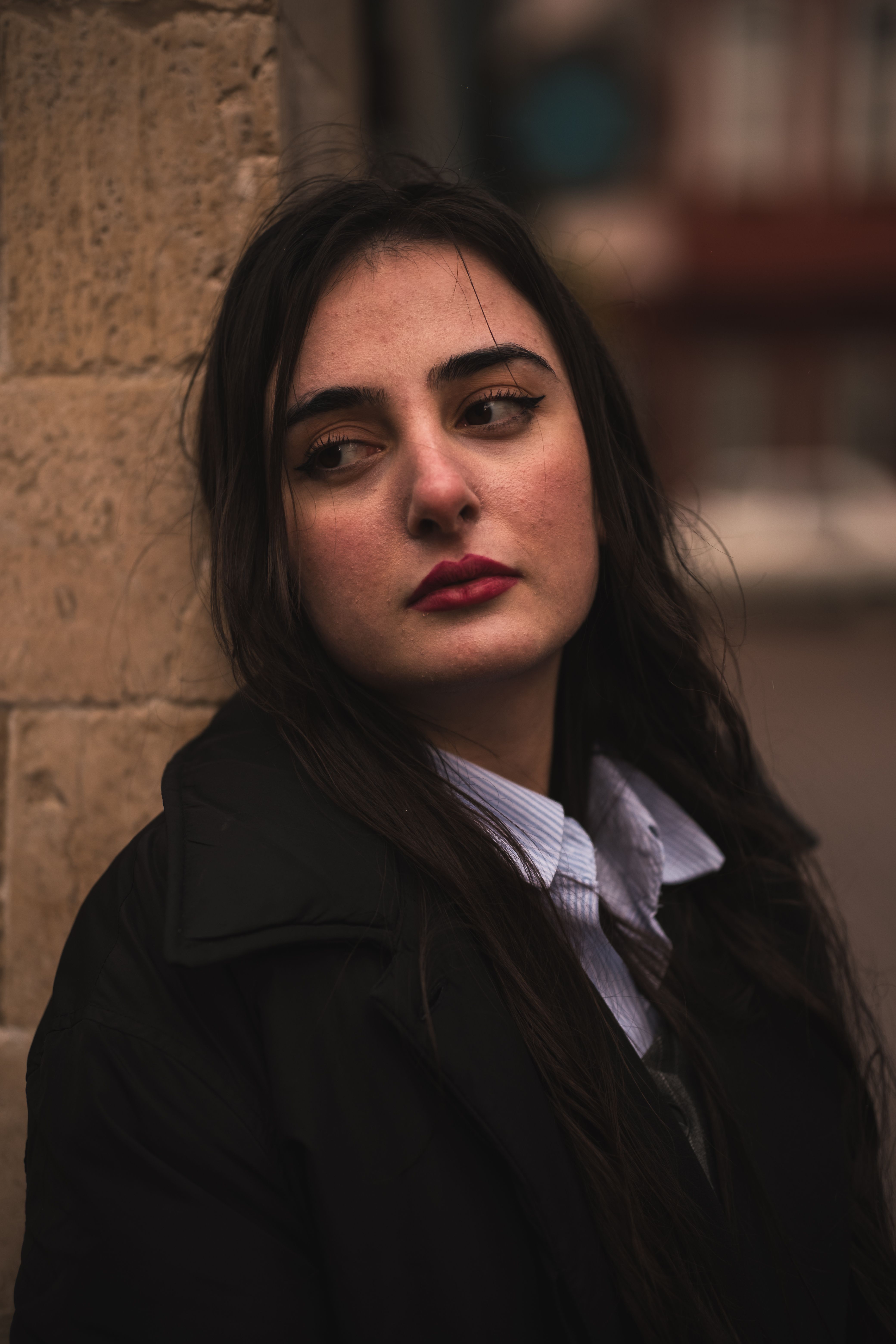 Portrait of Woman with Black Hair · Free Stock Photo
