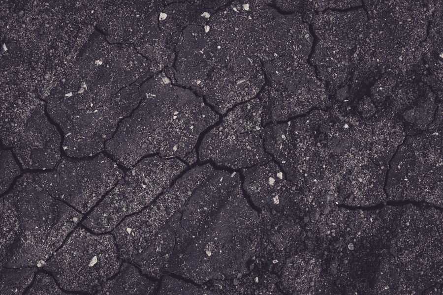 Close up of a cracked surface