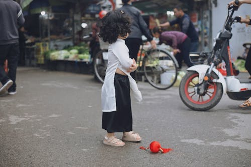 Základová fotografie zdarma na téma asijská holka, černé vlasy, dítě