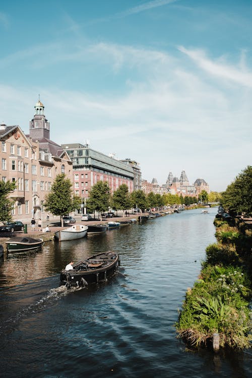 Δωρεάν στοκ φωτογραφιών με Άμστερνταμ, αστικός, βάρκες