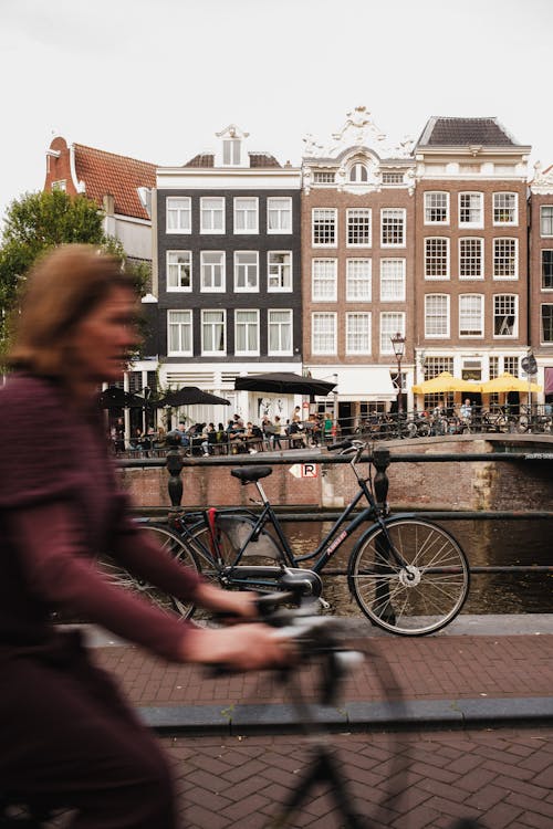 Kostnadsfri bild av amsterdam, byggnader, cykel