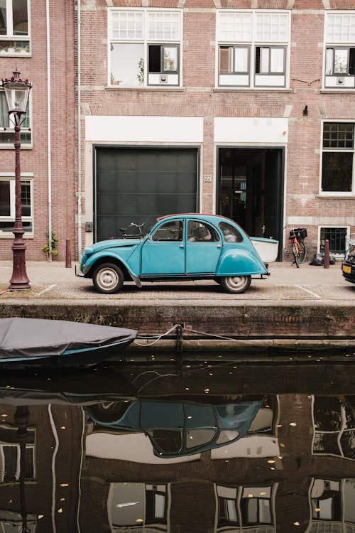 Fotobanka s bezplatnými fotkami na tému 2cv, auto, budova