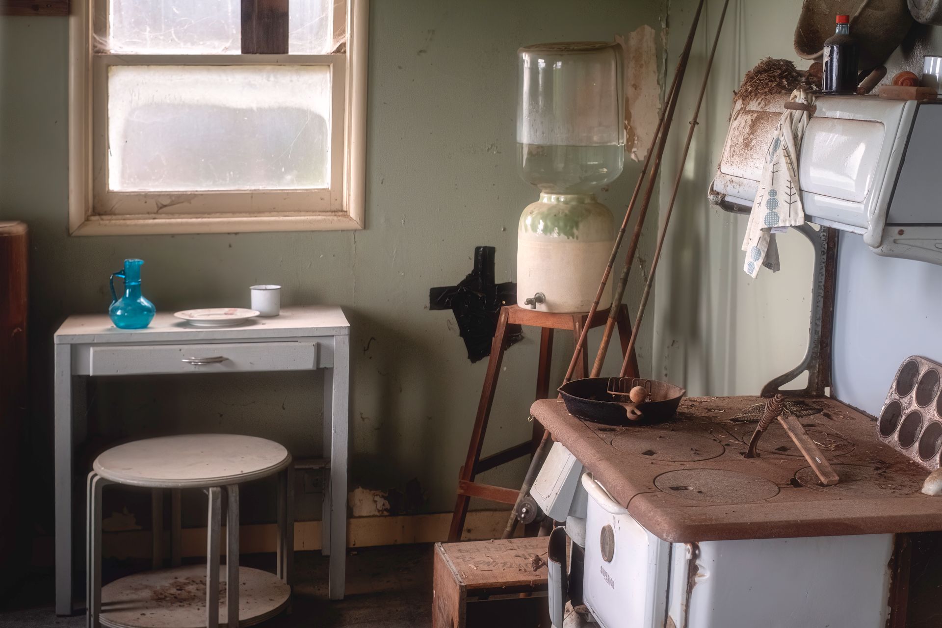 Old Fashioned Neglected Kitchen