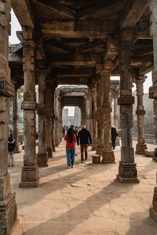 Tourists in Old Ruins