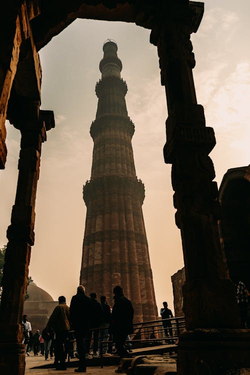 qutb minar, 人, 伊斯蘭教 的 免費圖庫相片