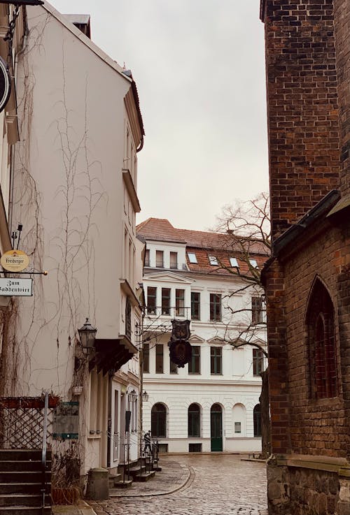 Buildings around Cobblestone Street in Old Town