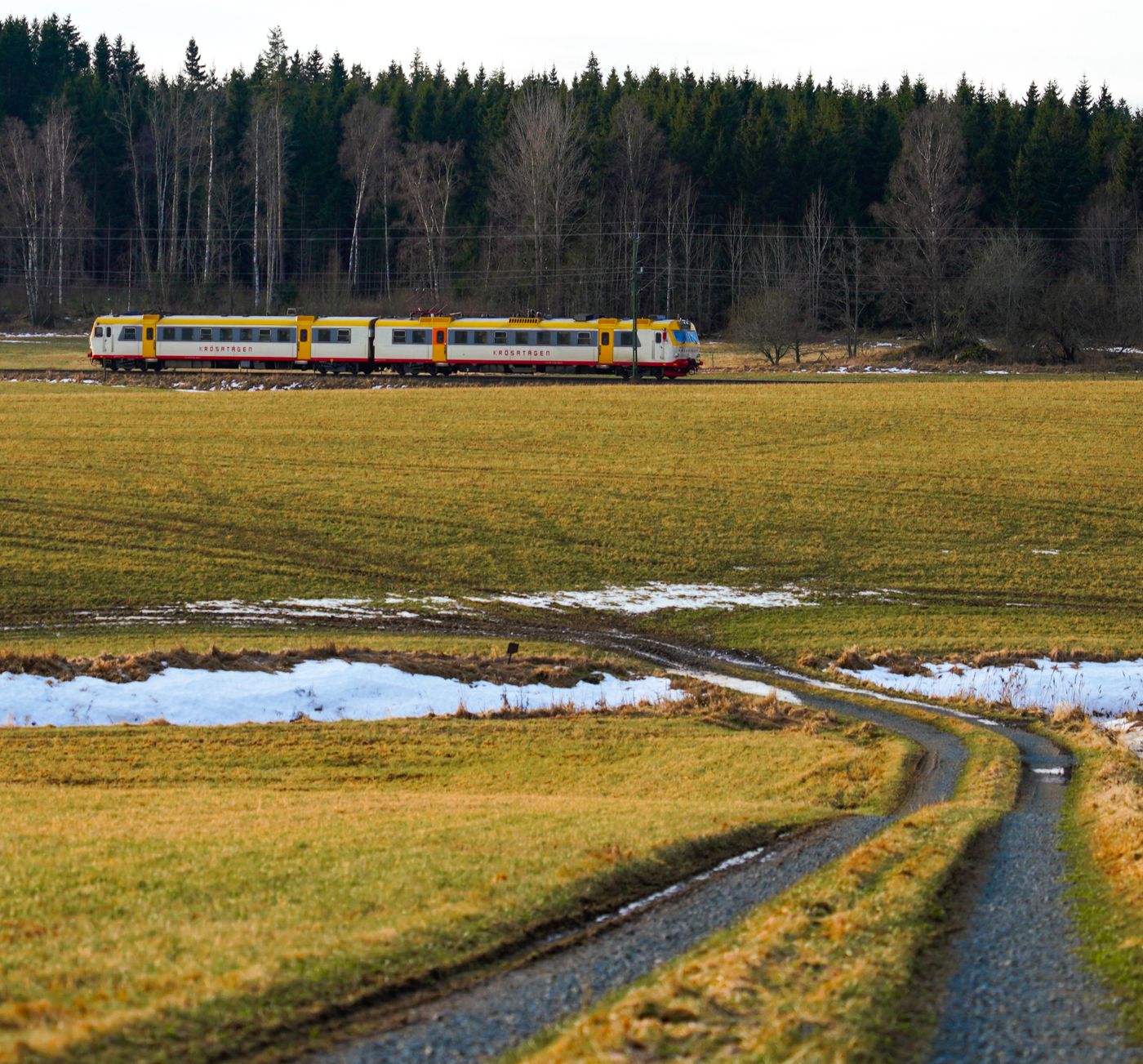 Scenic passenger train journey