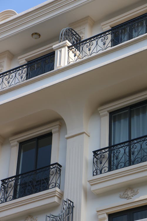 Balconies with Decorative Railings
