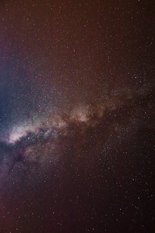 The milky way is seen in this photo