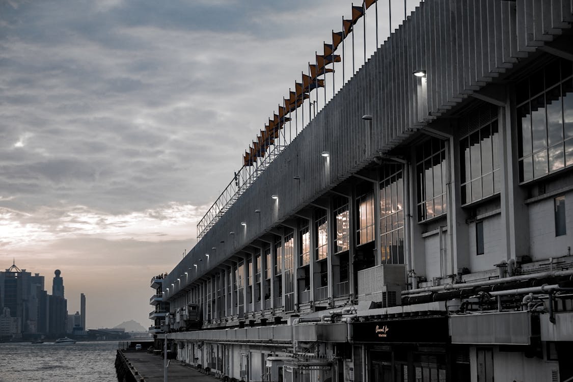 Harbor Building on Sea Shore · Free Stock Photo