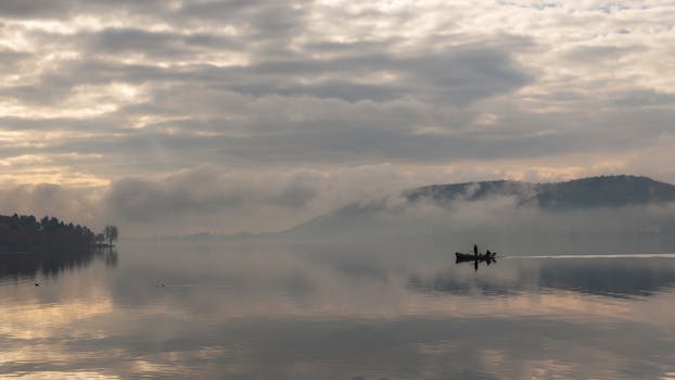 A Lake at Sunrise
