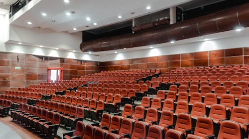 Red Seats in Theater Auditorium