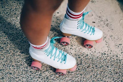 Free White-and-red Roller Skates Stock Photo