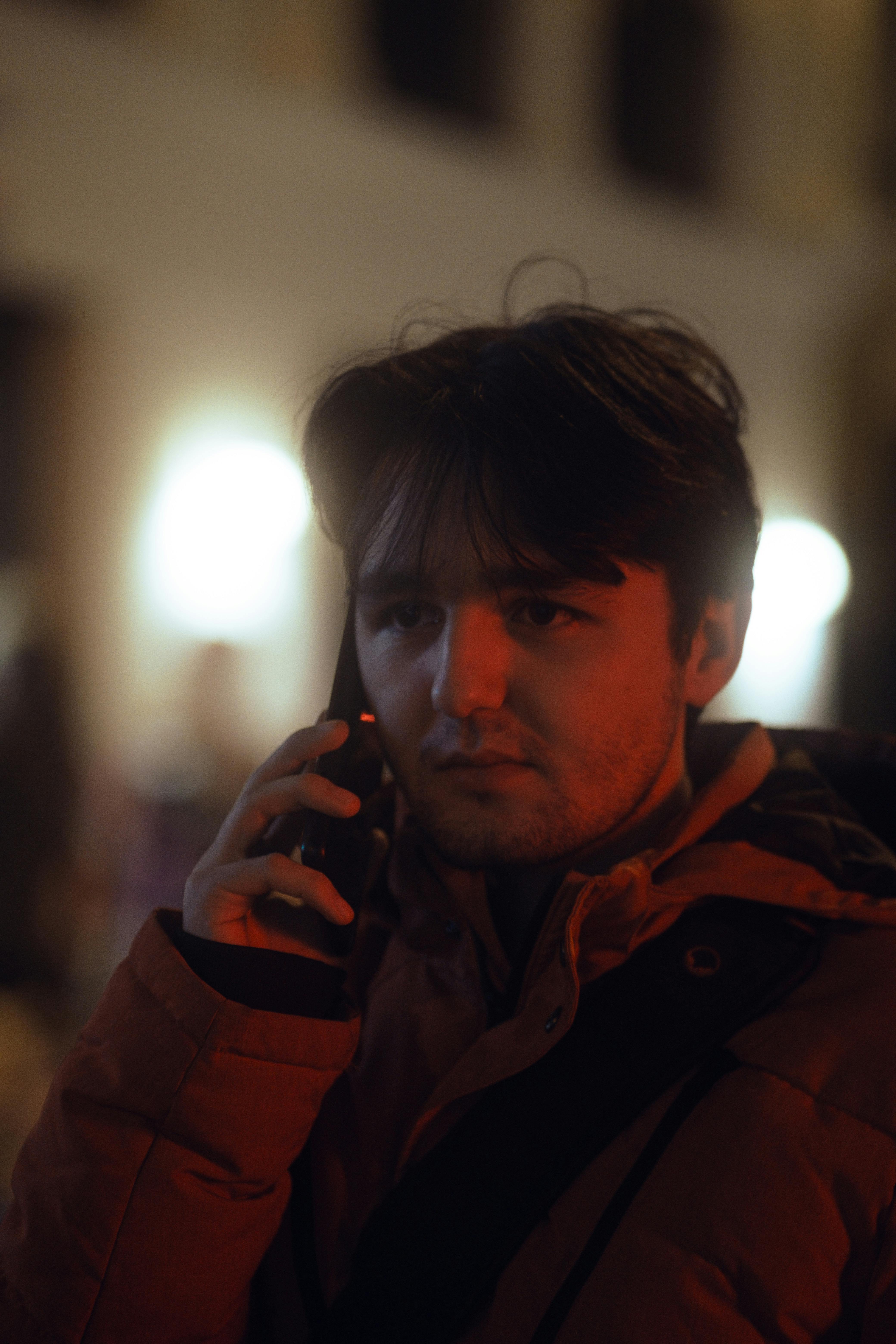 Phone showing fake police caller ID scam