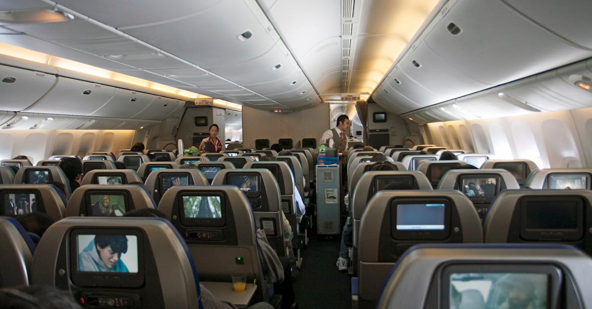 Loud Video Call In Airplane Cabin With Passengers And Flight Attendants