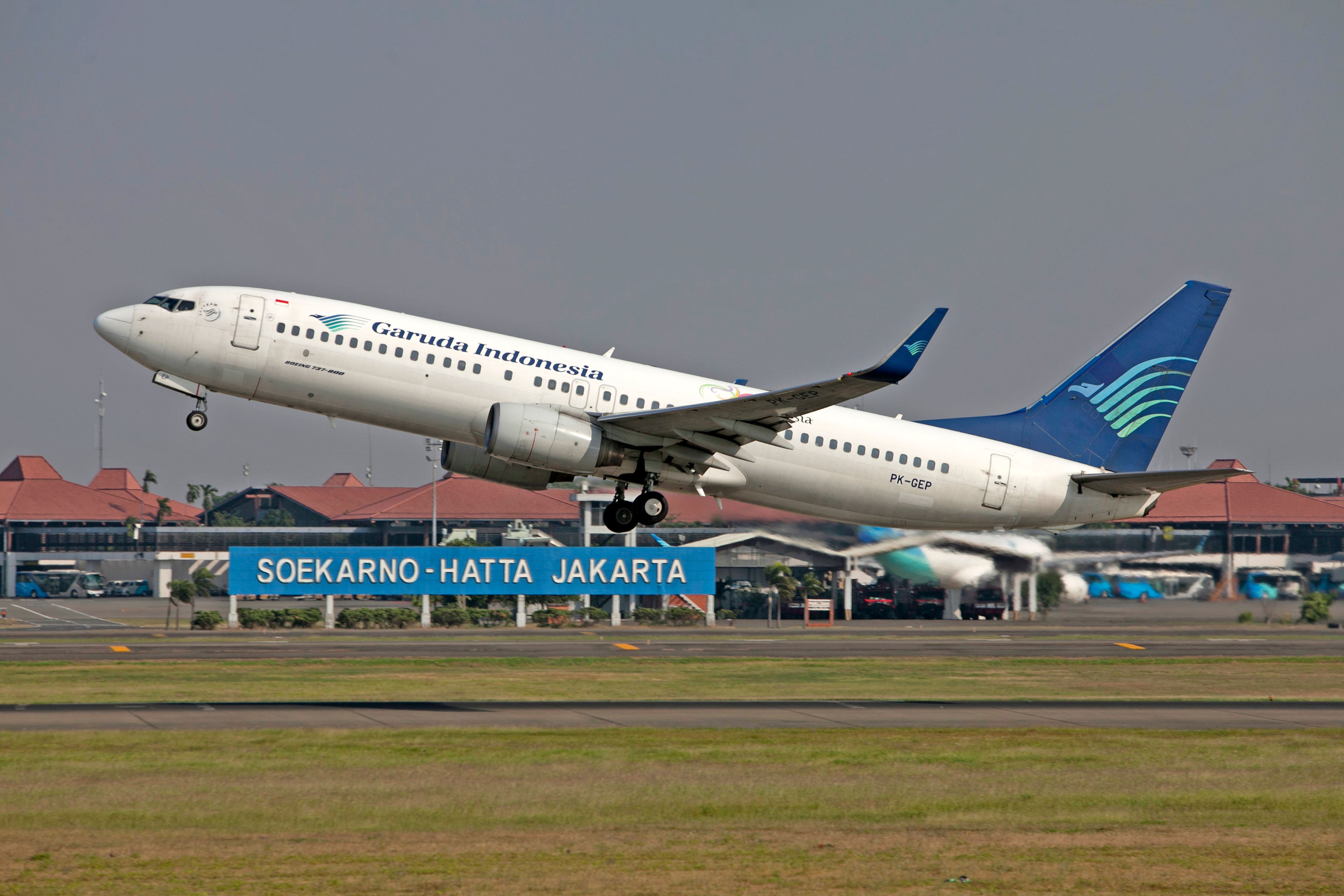 Boeing 737 Plane Taking Off