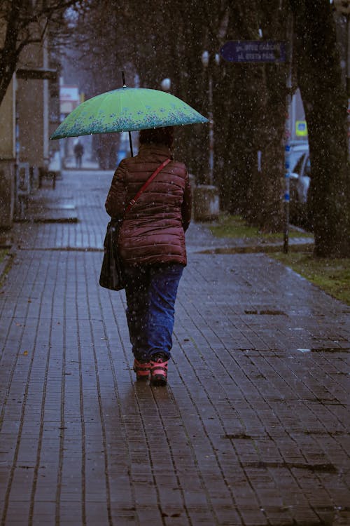 Darmowe zdjęcie z galerii z deszczowy, kobiety, parasol