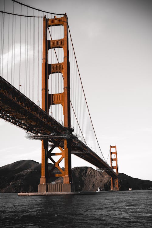 加州的金門大橋, 吊橋, 地標 的 免費圖庫相片