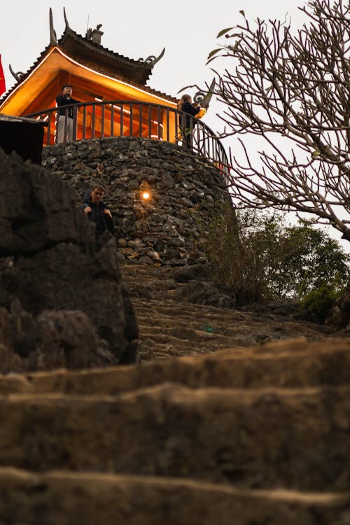Stone Stairs to Buddhist Temple