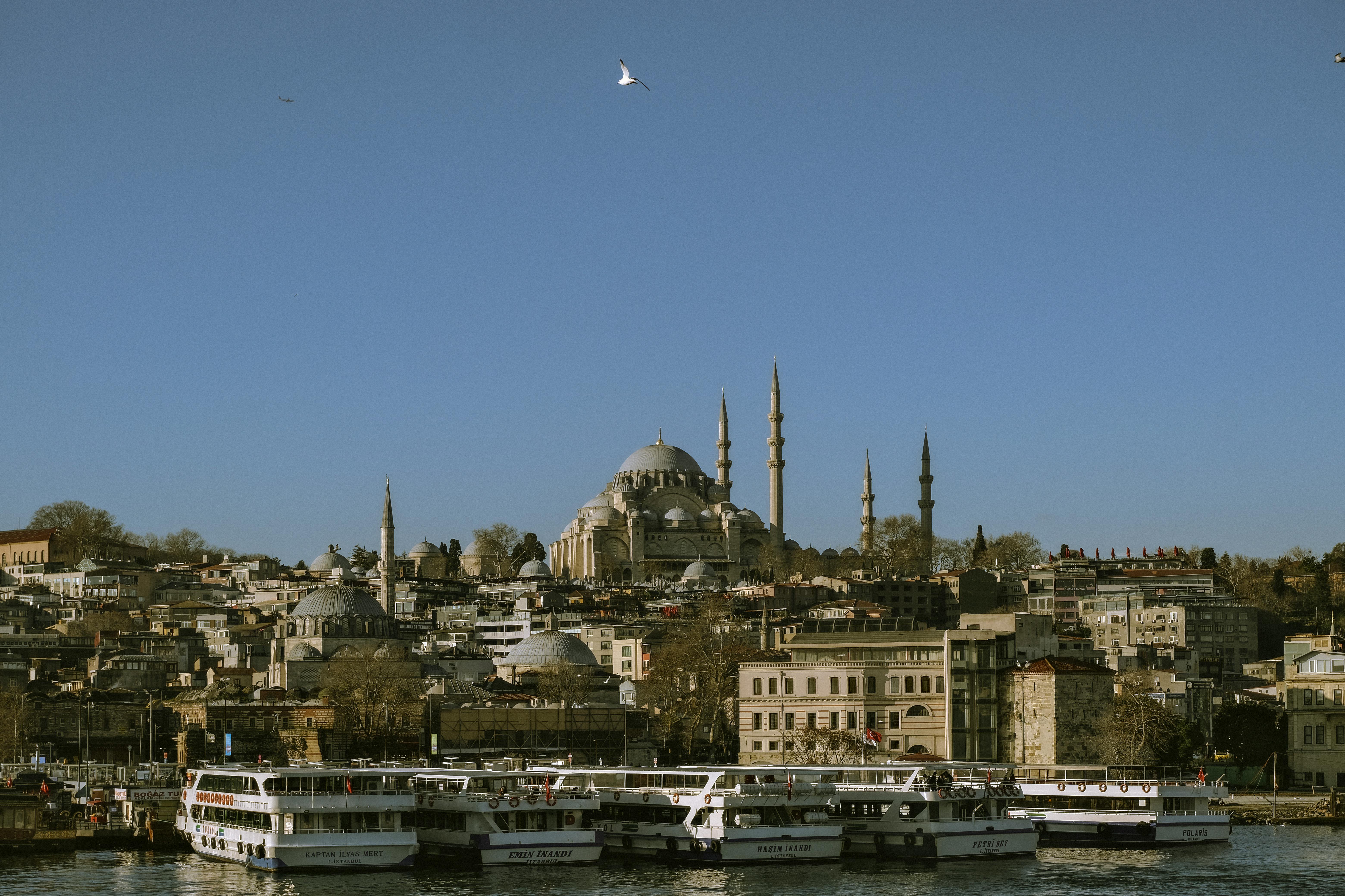 Gratuit Photos gratuites de architecture moyen-orientale, architecture ottomane, bateaux Photos