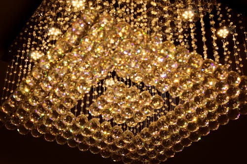 Free stock photo of chandelier, crystal, diamonds