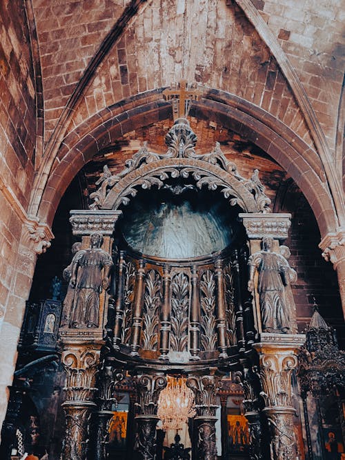 Ornamented Medieval Church Interior